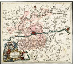Gegend um Frankfurt ca. 1745