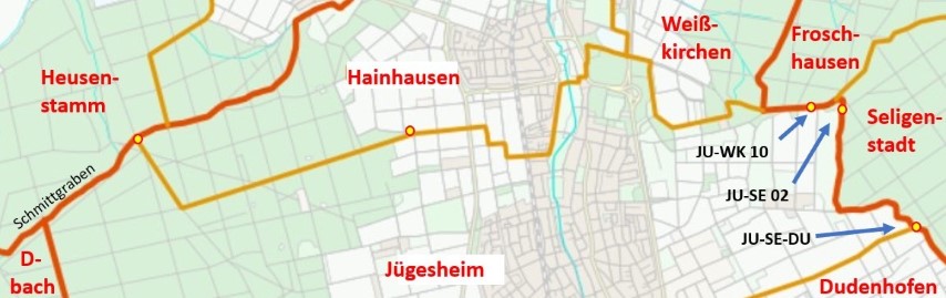 Karte Jügesheim Nird