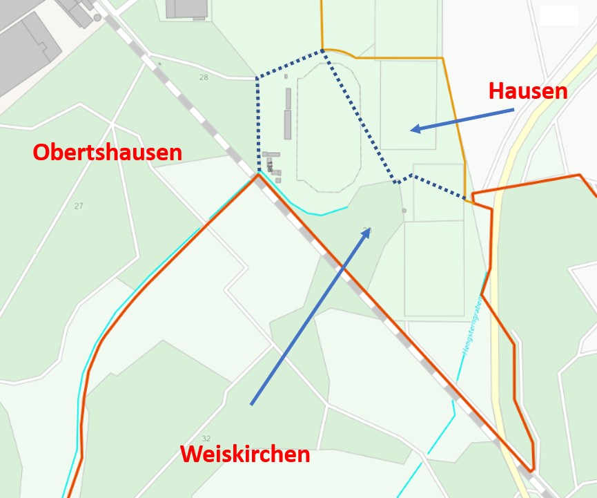 Karte Weiskirchen-Obertshausen-Hausen