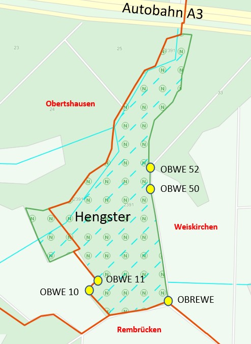 Karte Weiskirchen - Obertshausen
