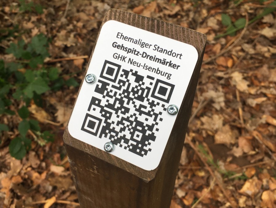 Infotafeln und QR-Codes