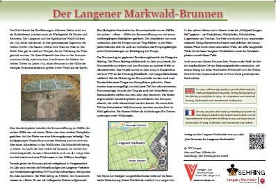 Markwald-Brunnen Infotafel