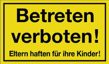 Betreten verboten